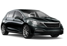 Modelos com teto inclinado: vantagens e desvantagens deste tipo de carroçaria Um carro preto contra um fundo branco