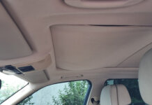 Colocar o forro do teto: como fazer uma reparação duradoura Forro do teto do carro caído dentro do veículo